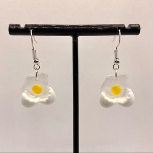 cracked egg earrings